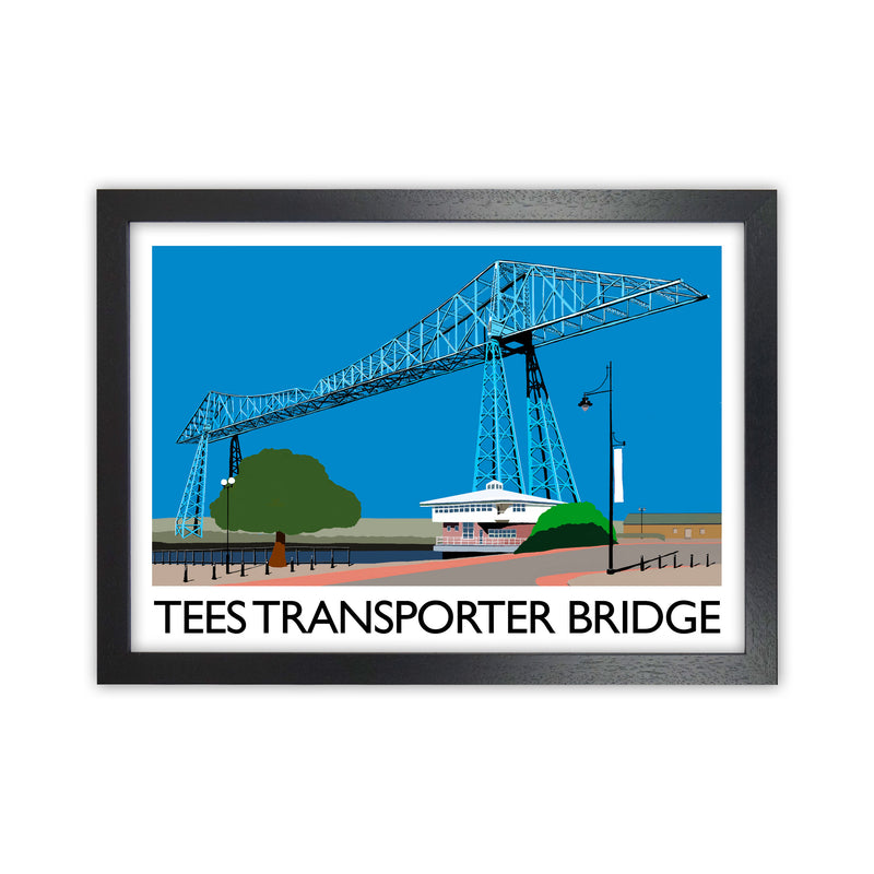 Tees Transporter Bridge by Richard O'Neill Black Grain