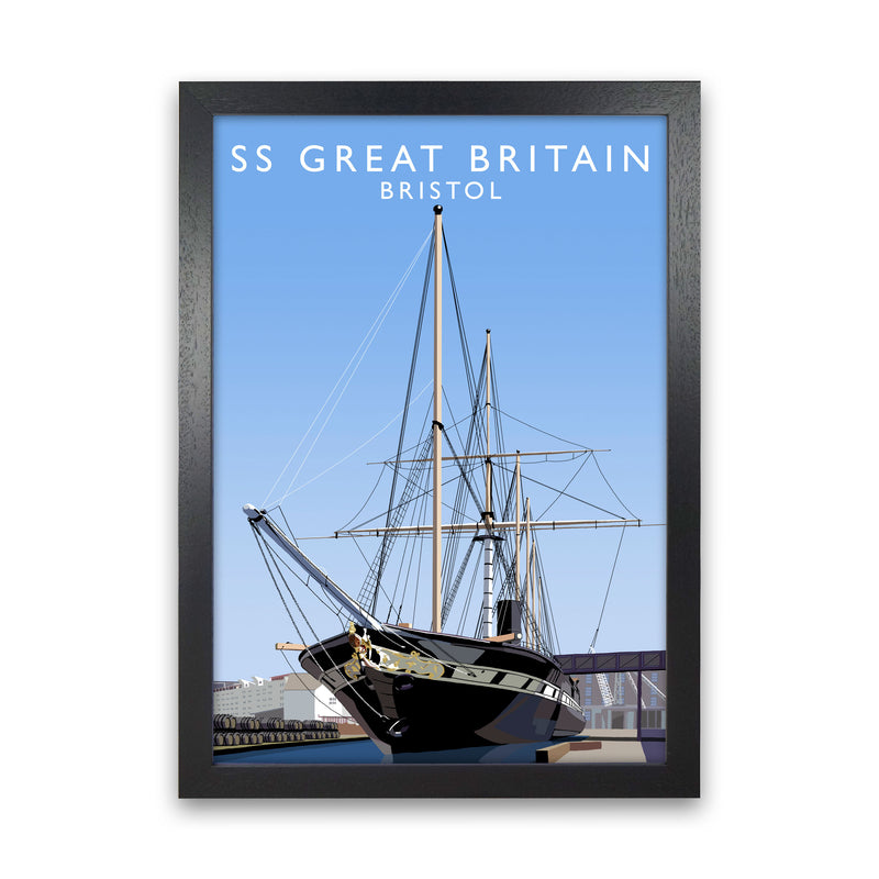 SS Great Britain Bristol Art Print by Richard O'Neill Black Grain