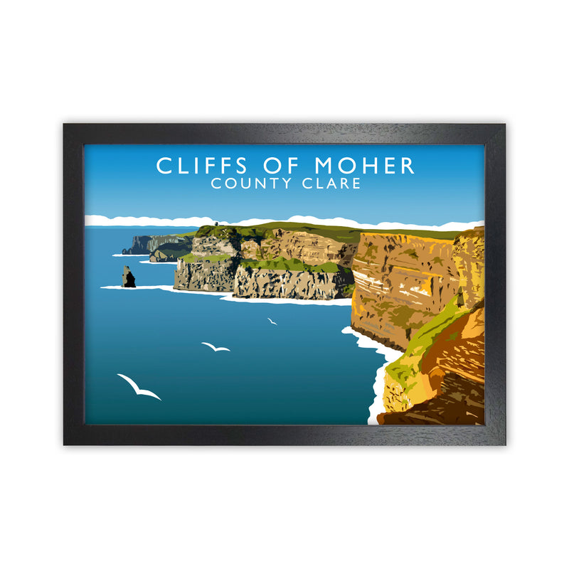 Cliffs Of Moher by Richard O'Neill Black Grain