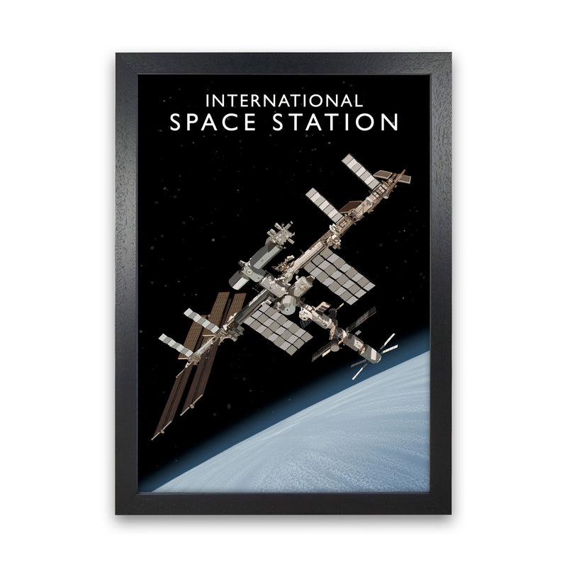 International Space Station by Richard O'Neill Black Grain