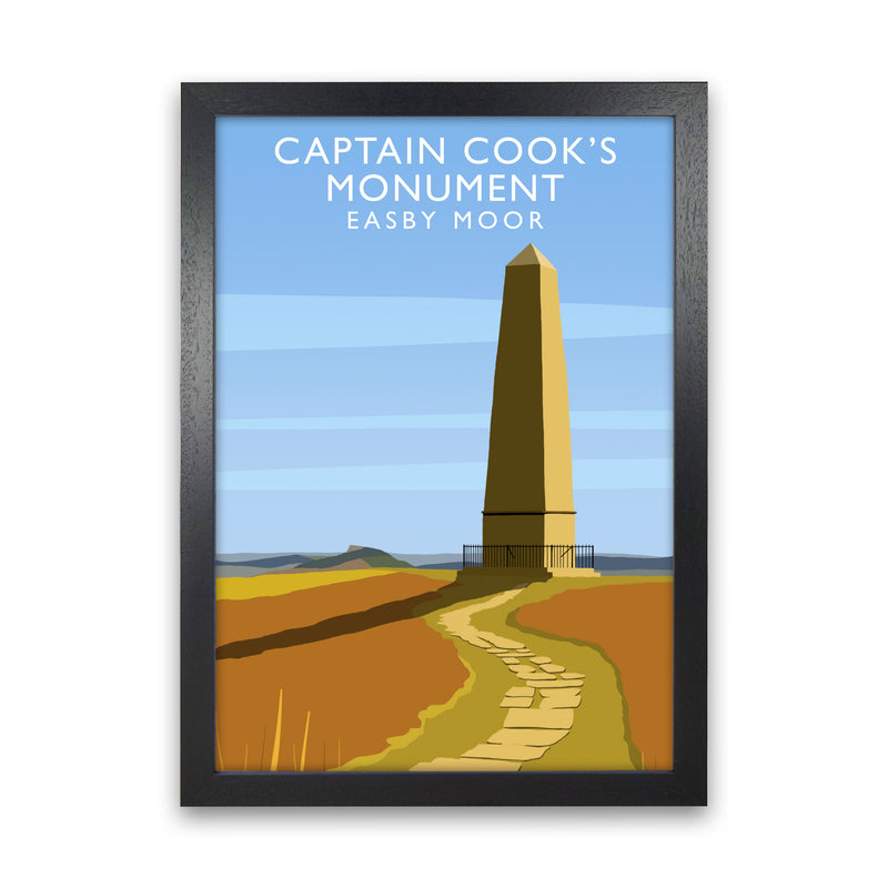 Captain Cooks Monument (Portrait) by Richard O'Neill Black Grain