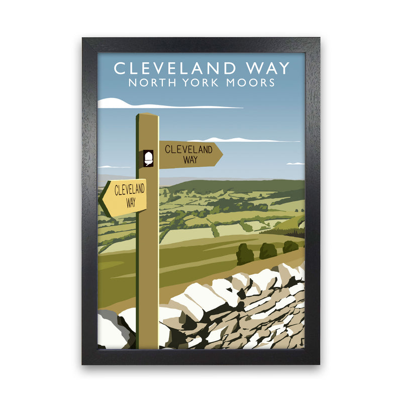 Cleveland Way (Portrait) by Richard O'Neill Black Grain