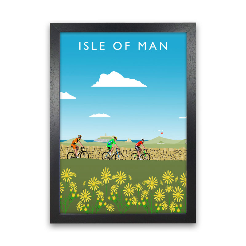 Isle of Man Art Print by Richard O'Neill Black Grain