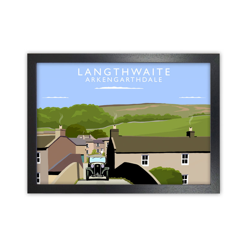 Langthwaite (Landscape) by Richard O'Neill Richard O'Neill Yorkshire Art Print Black Grain