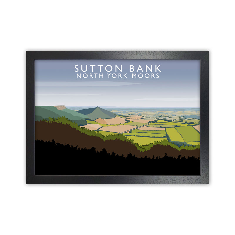 Sutton Bank North York Moors Art Print by Richard O'Neill Black Grain