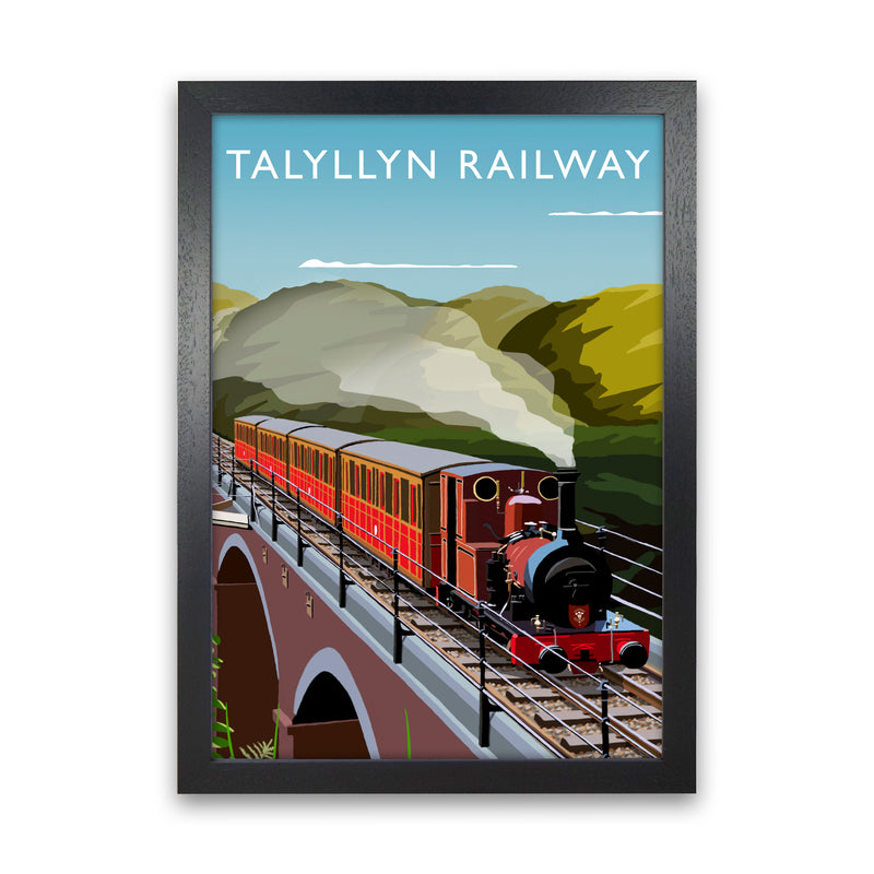 Talyllyn Railway (Portrait) by Richard O'Neill Black Grain