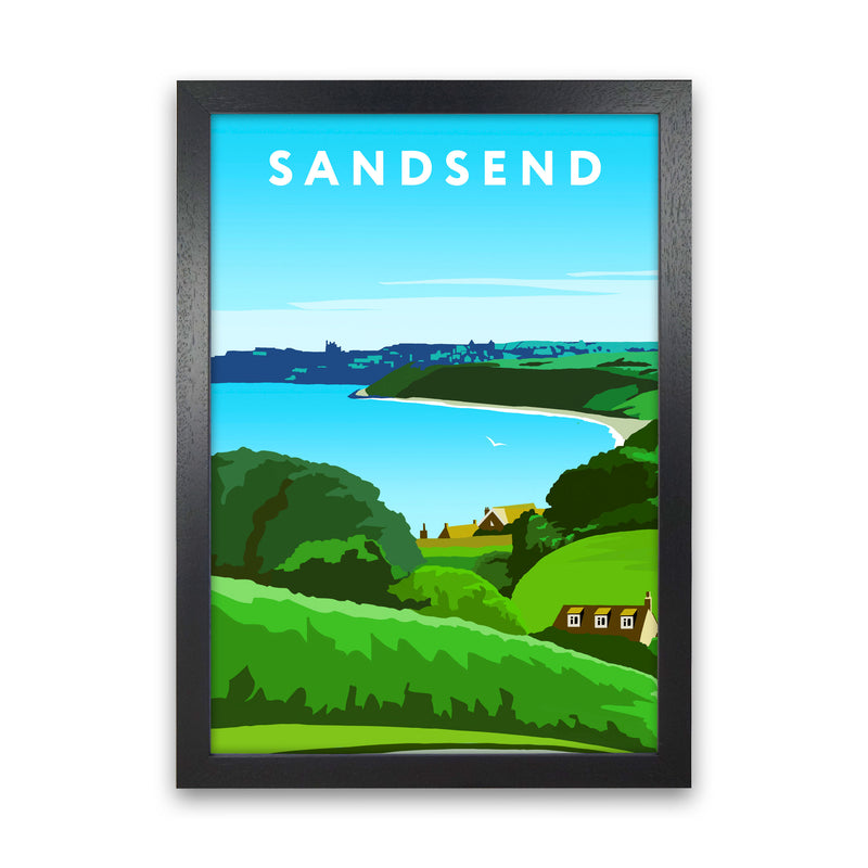 Sandsend2 Portrait by Richard O'Neill Black Grain