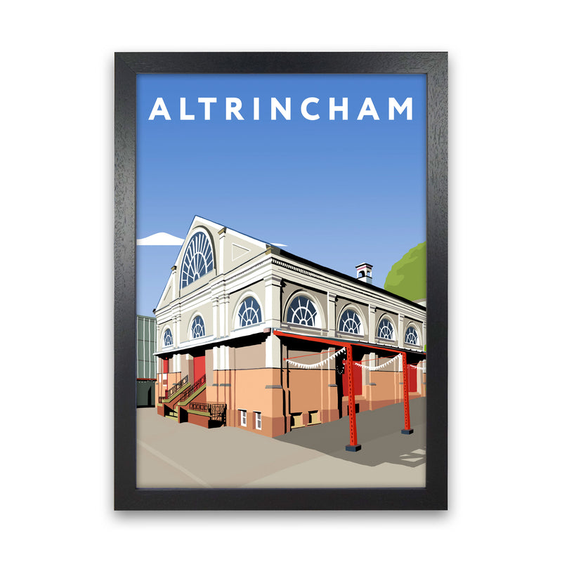 Altrincham Art Print by Richard O'Neill Black Grain