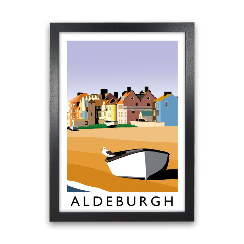 Aldeburgh Art Print by Richard O'Neill Black Grain