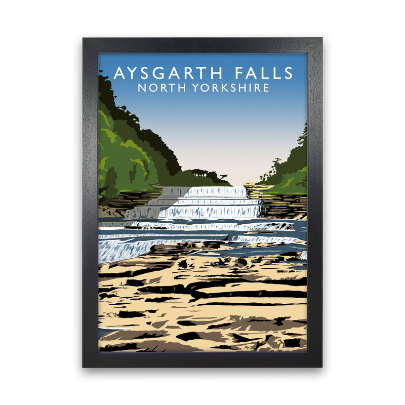 Aysgarth Falls2 Portrait by Richard O'Neill Black Grain