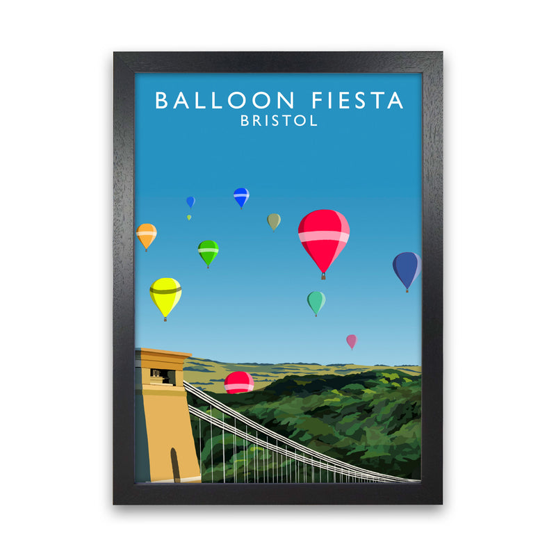 Balloon Fiesta Bristol Portait by Richard O'Neill Black Grain