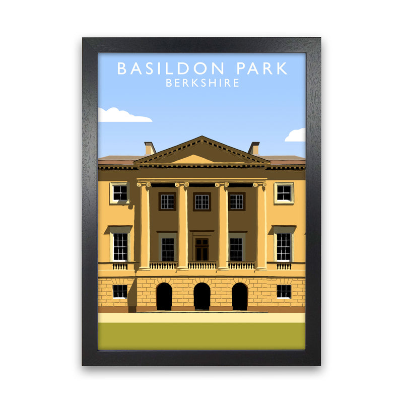 Basildon Park Portrait by Richard O'Neill Black Grain