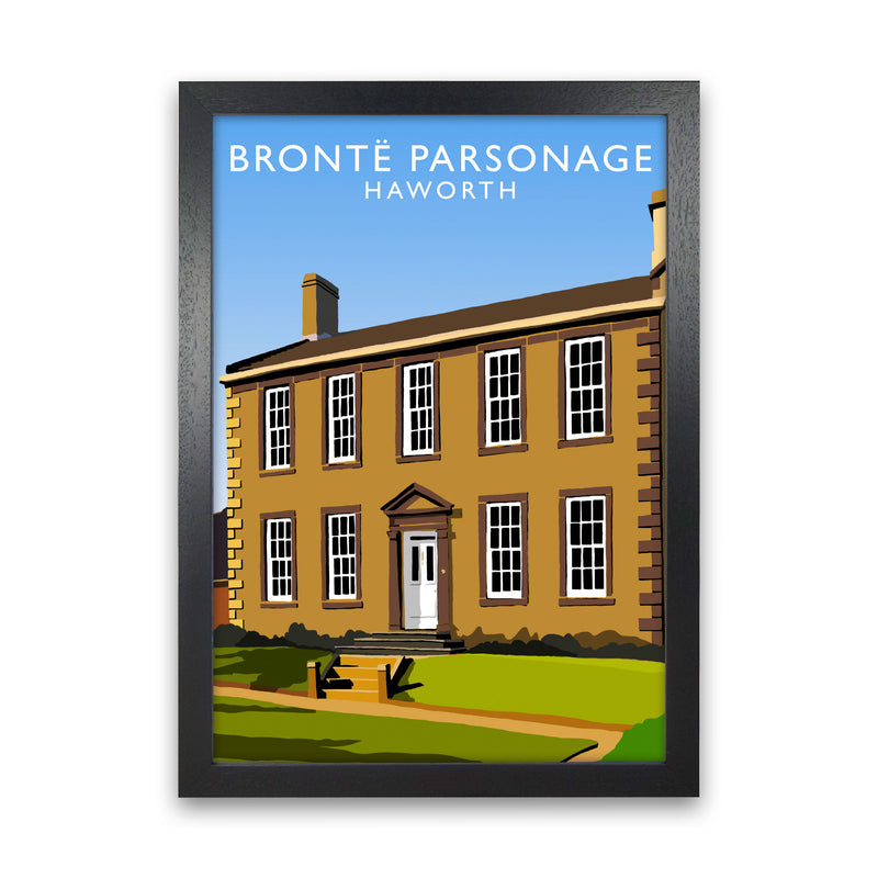 Bronte Parsonage Haworth Art Print by Richard O'Neill Black Grain