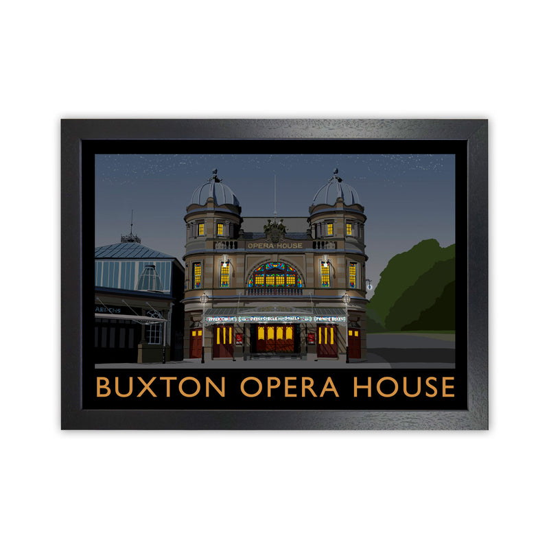 Buxton Opera House Night by Richard O'Neill Black Grain