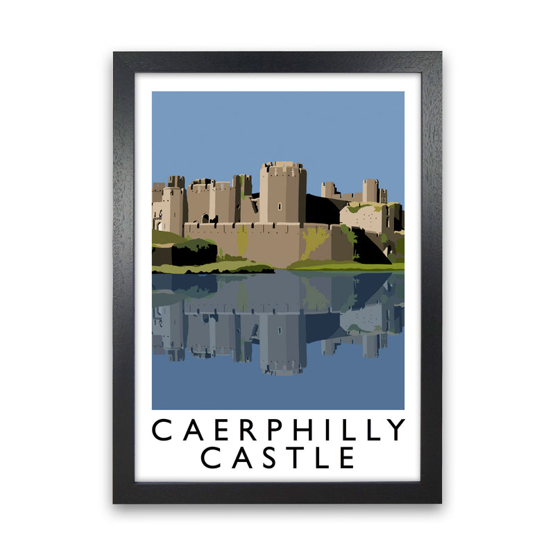 Caerphilly Castle Portrait by Richard O'Neill Black Grain