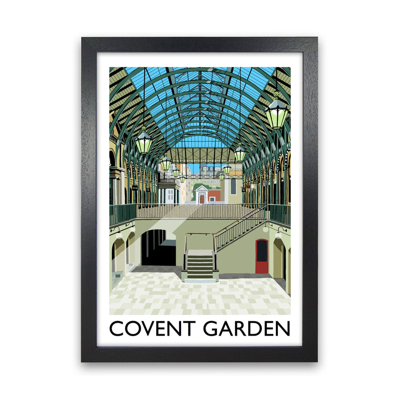 Covent Garden Art Print by Richard O'Neill Black Grain