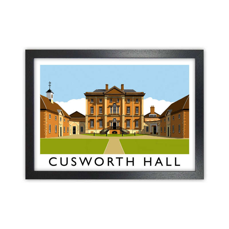 Cusworth Hall Art Print by Richard O'Neill Black Grain
