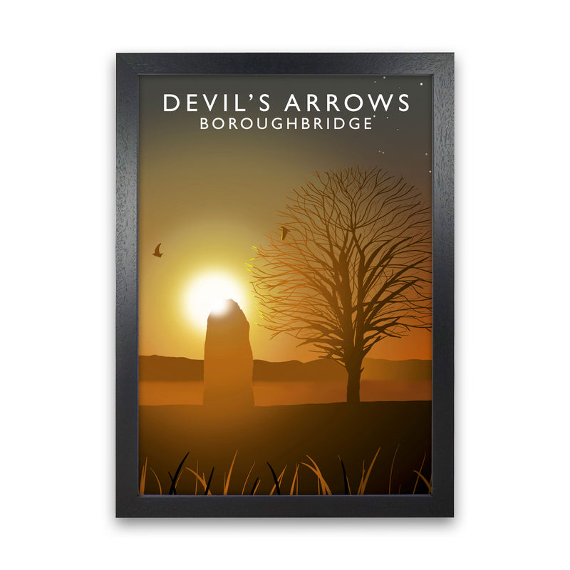 Devil's Arrows Portrait by Richard O'Neill Black Grain