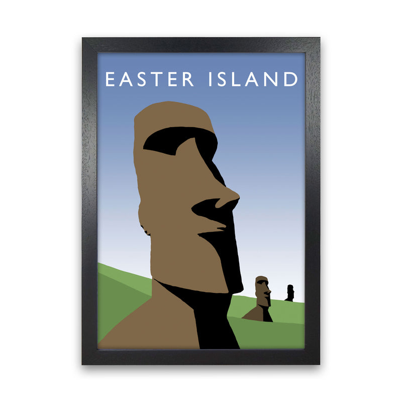 Easter Island by Richard O'Neill Black Grain