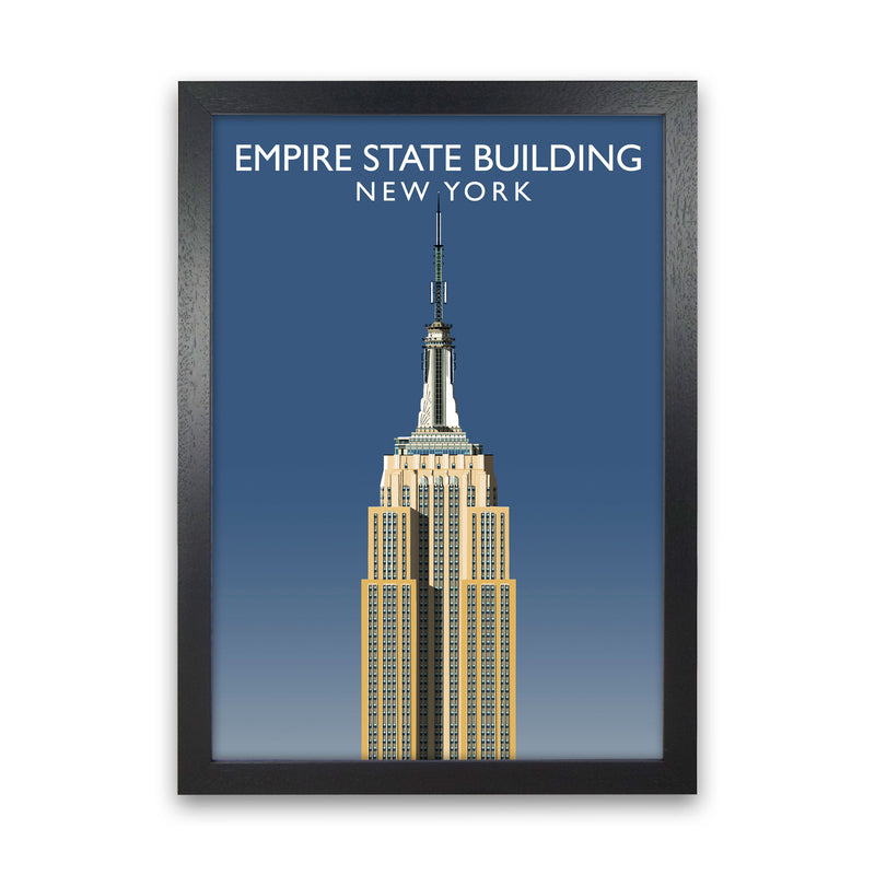 Empire State Building by Richard O'Neill Black Grain