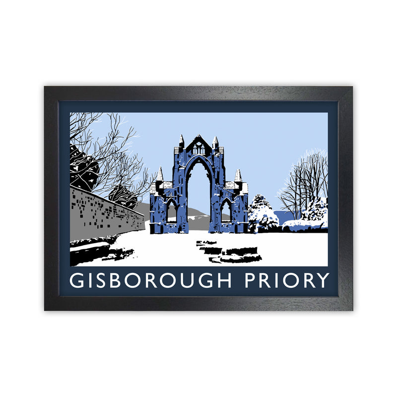 Gisborough Priory In Snow by Richard O'Neill Black Grain