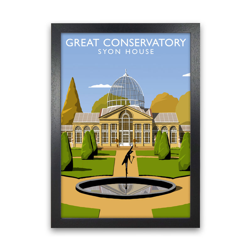 Great Conservatory Syon House Portrait by Richard O'Neill Black Grain