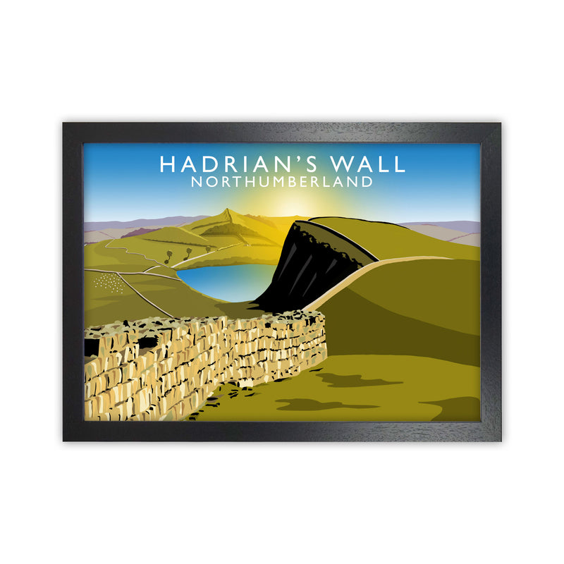 Hadrians Wall by Richard O'Neill Black Grain