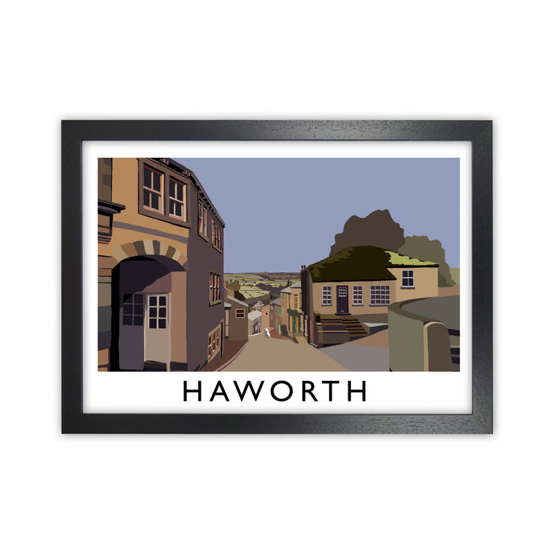 Haworth Framed Digital Art Print by Richard O'Neill Black Grain