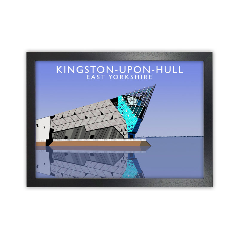 Kingston-Upon-Hull East Yorkshire Travel Art Print by Richard O'Neill Black Grain