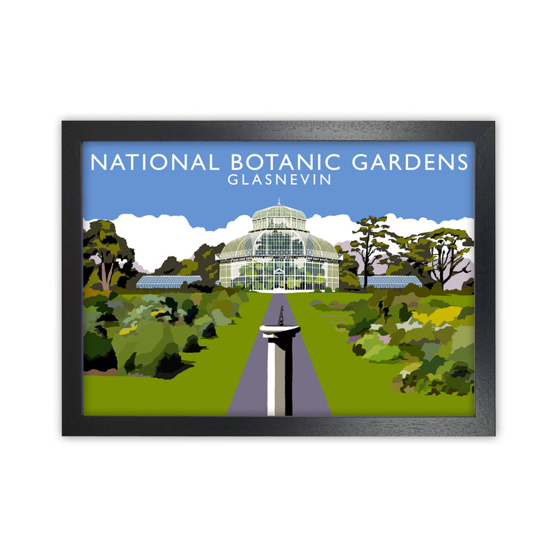 National Botanic Gardens Glasnevin Travel Art Print by Richard O'Neill Black Grain