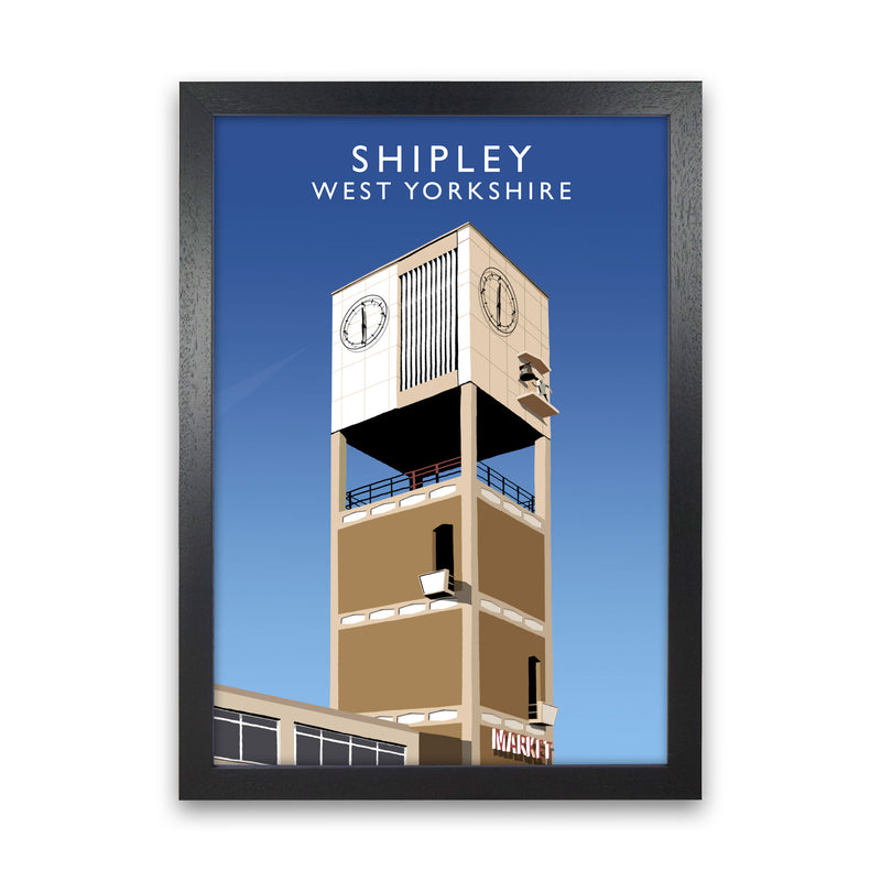 Shipley West Yorkshire Framed Digital Art Print by Richard O'Neill Black Grain