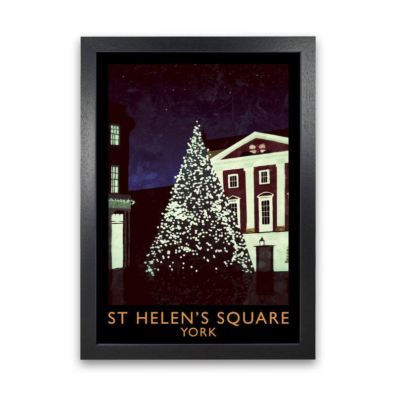 St Helen's Square York Travel Art Print by Richard O'Neill Black Grain