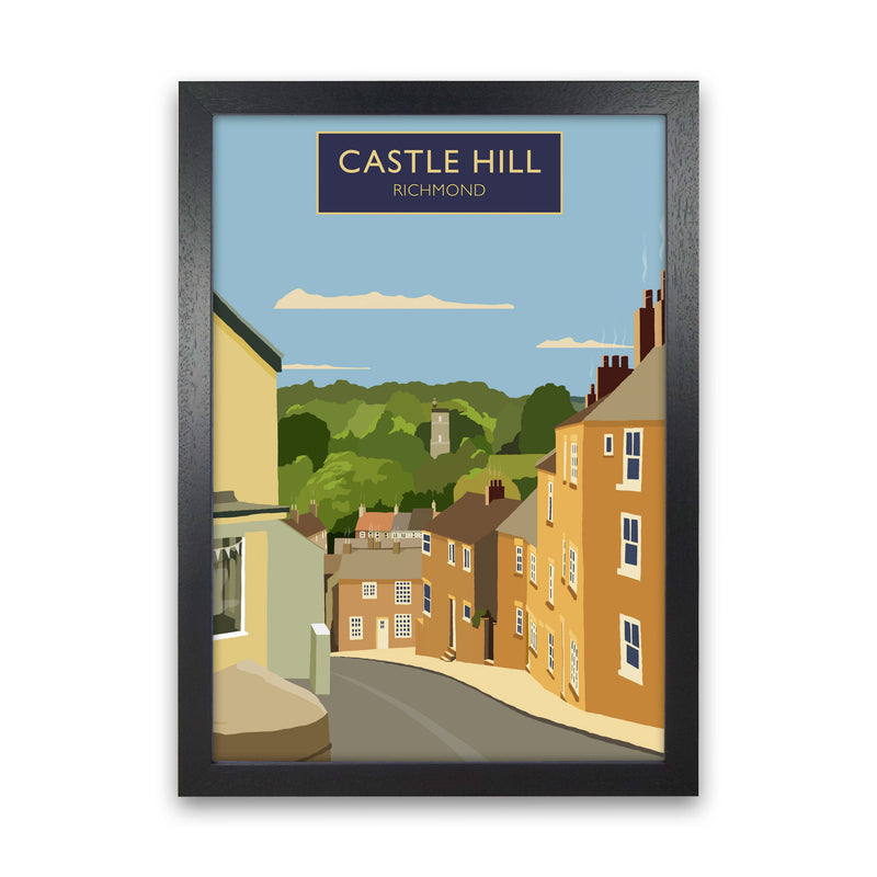 Castle Hill Richmond Portrait by Richard O'Neill Black Grain