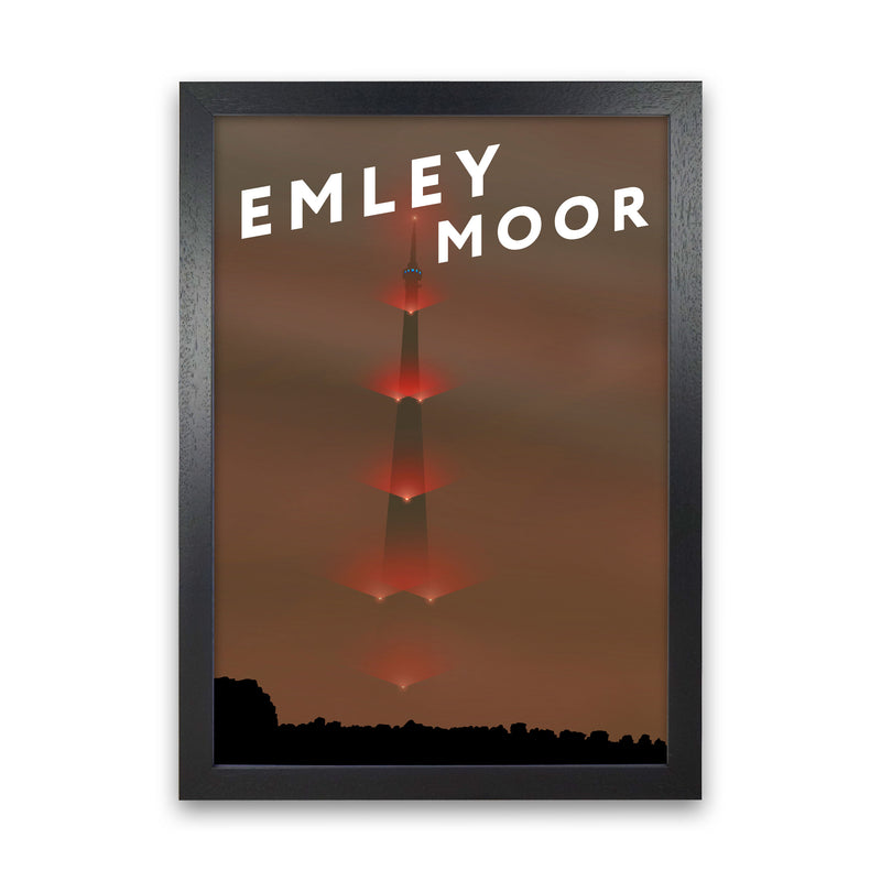 Emley Moor 5 by Richard O'Neill Black Grain