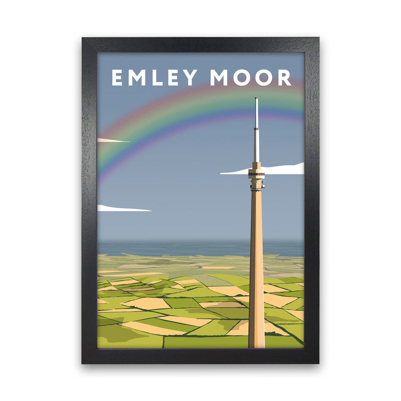 Emley Moor Portrait by Richard O'Neill Black Grain