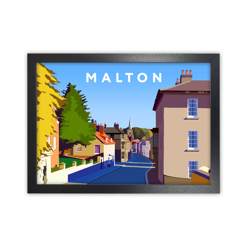 Malton Framed Digital Art Print by Richard O'Neill Black Grain