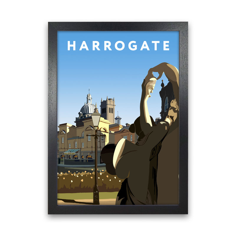 Harrogate Art Print by Richard O'Neill, Framed Wall Art Black Grain