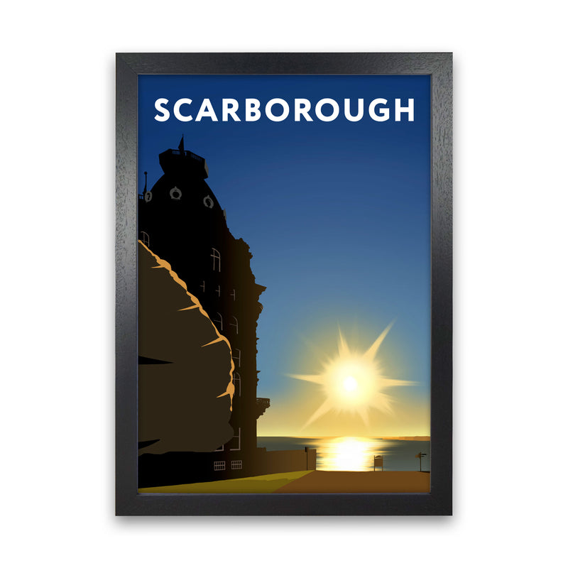 Scarborough Sunrise Portrait by Richard O'Neill Black Grain