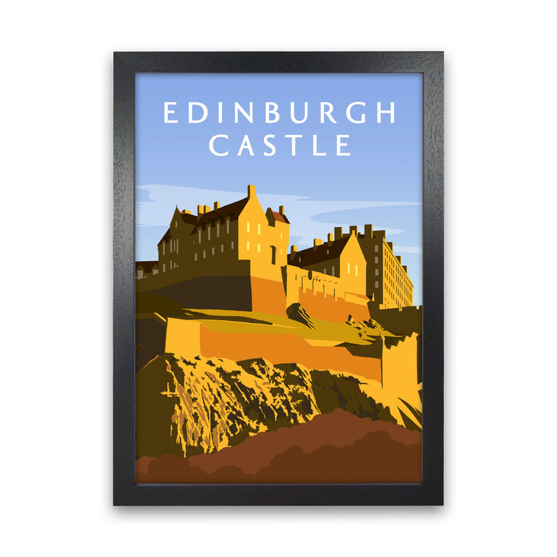 Edinburgh Castle Portrait by Richard O'Neill Black Grain