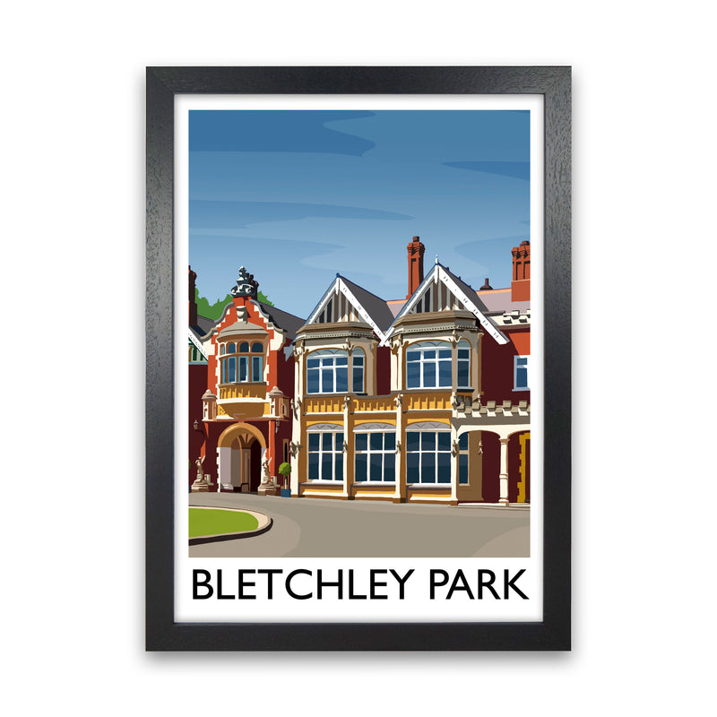 Bletchey Park portrait by Richard O'Neill Black Grain