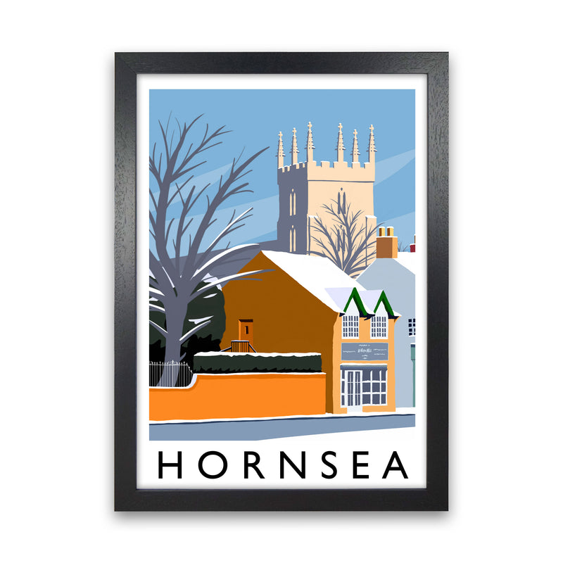 Hornsea (snow) portrait by Richard O'Neill Black Grain
