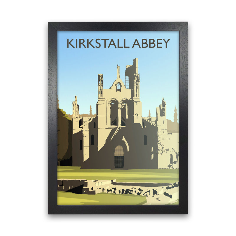 Kirkstall Abbey portrait by Richard O'Neill Black Grain