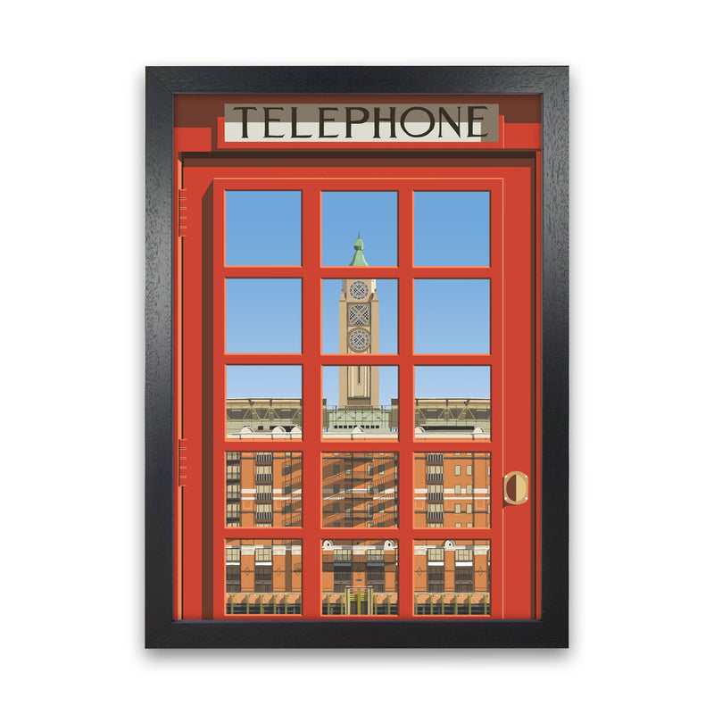 London Telephone Box 1 by Richard O'Neill Black Grain