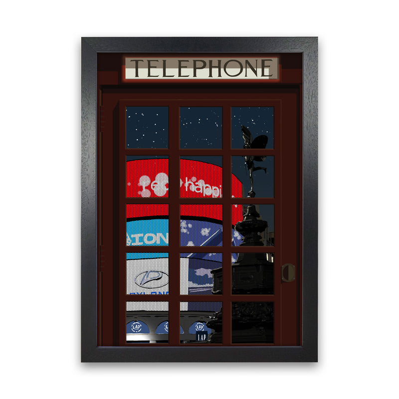 London Telephone Box 11 by Richard O'Neill Black Grain