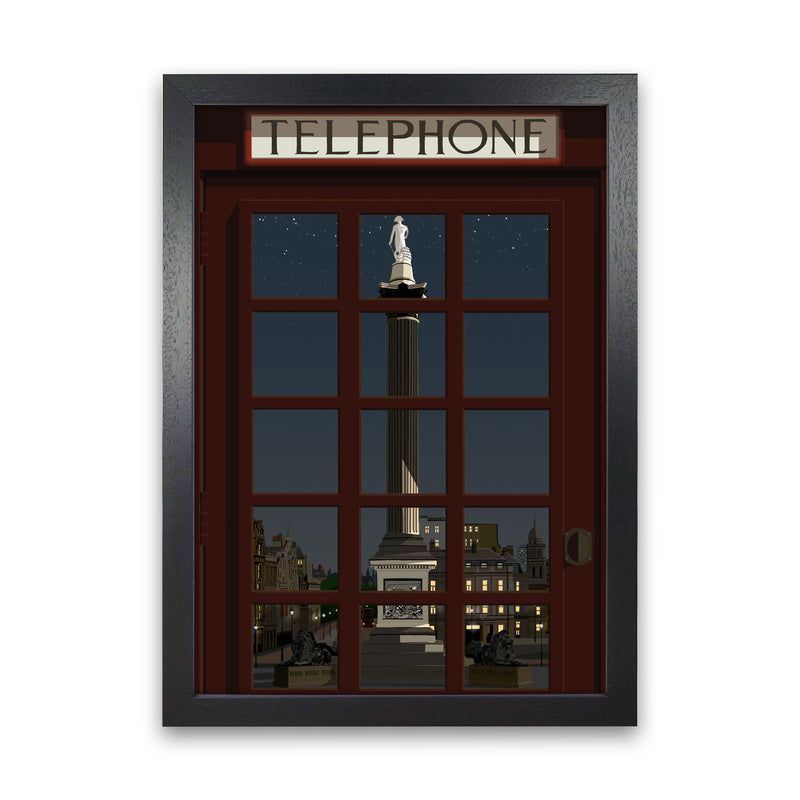 London Telephone Box 12 by Richard O'Neill Black Grain