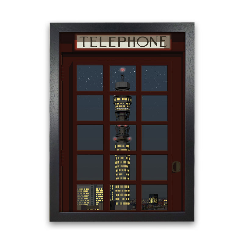 London Telephone Box 15 by Richard O'Neill Black Grain