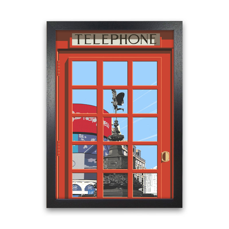 London Telephone Box 17 by Richard O'Neill Black Grain