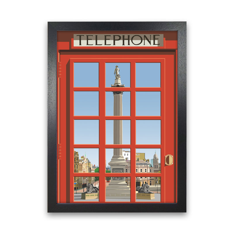 London Telephone Box 18 by Richard O'Neill Black Grain