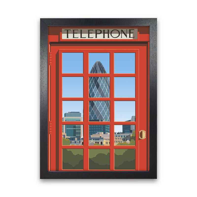 London Telephone Box 19 by Richard O'Neill Black Grain