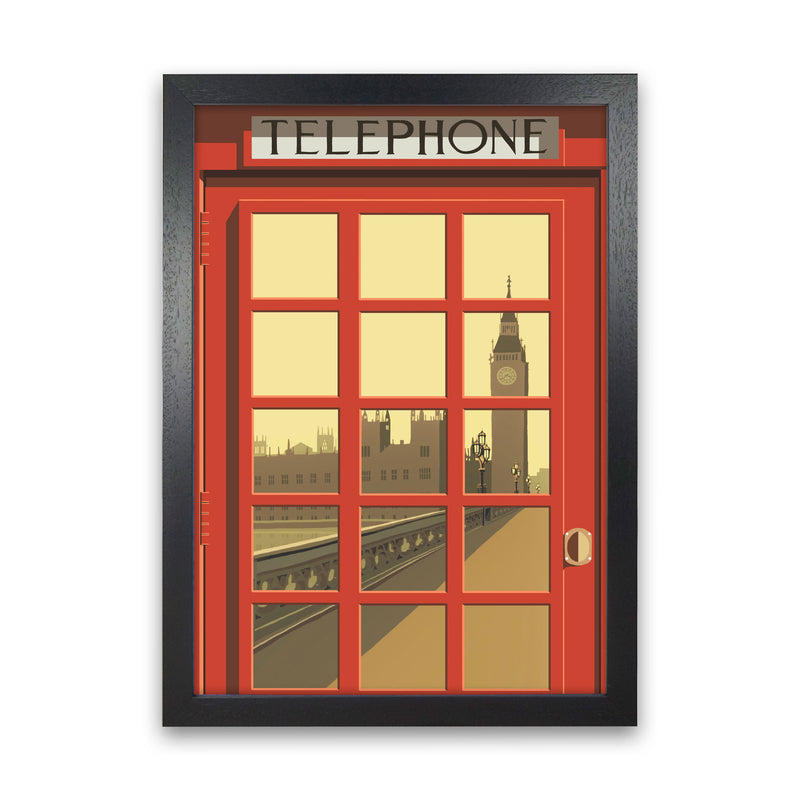 London Telephone Box 5 by Richard O'Neill Black Grain